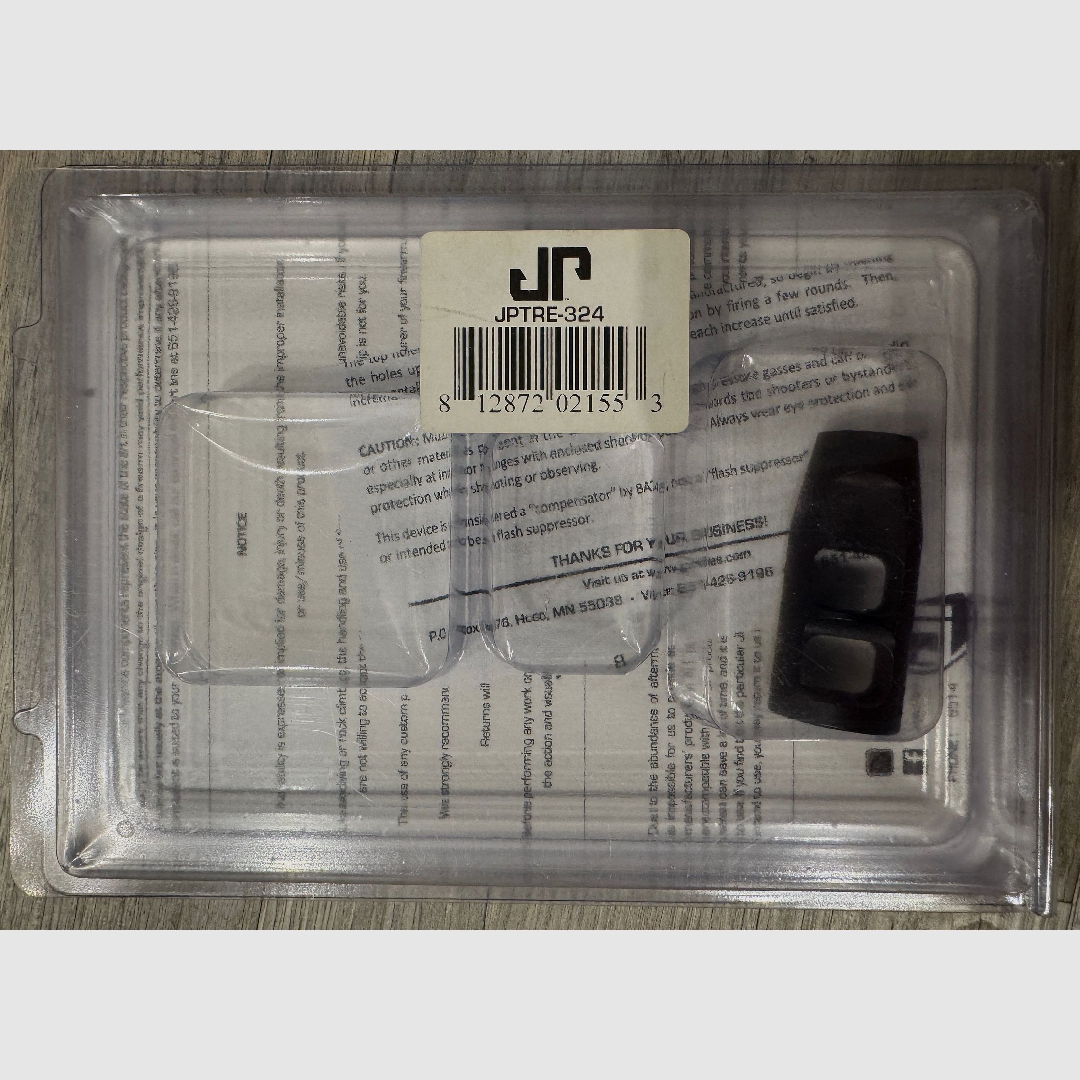 JP compensator caliber .30 for thread 5/8"-24TPI