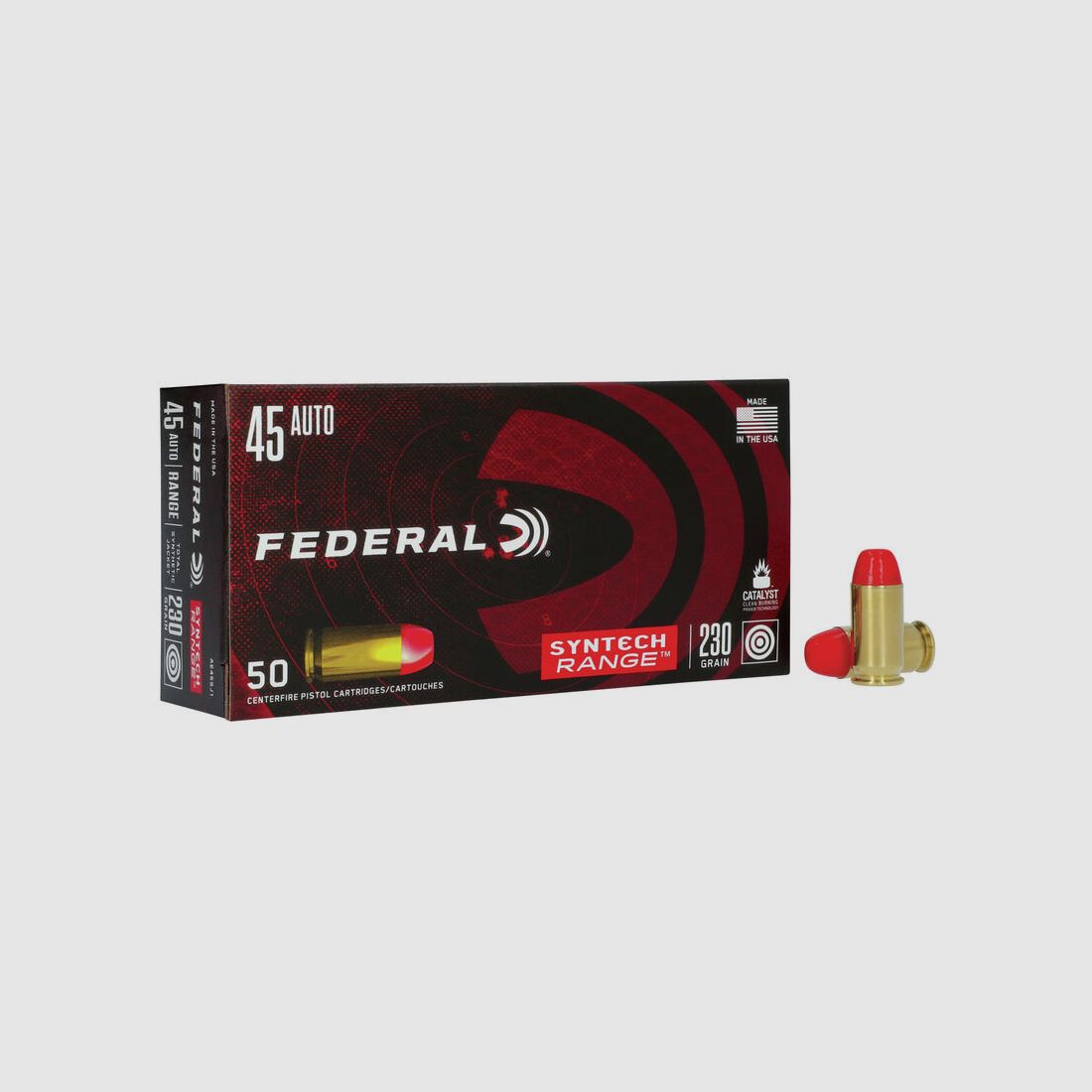 Federal Syntech Range .45 ACP 230GR SJFN 50 Patronen