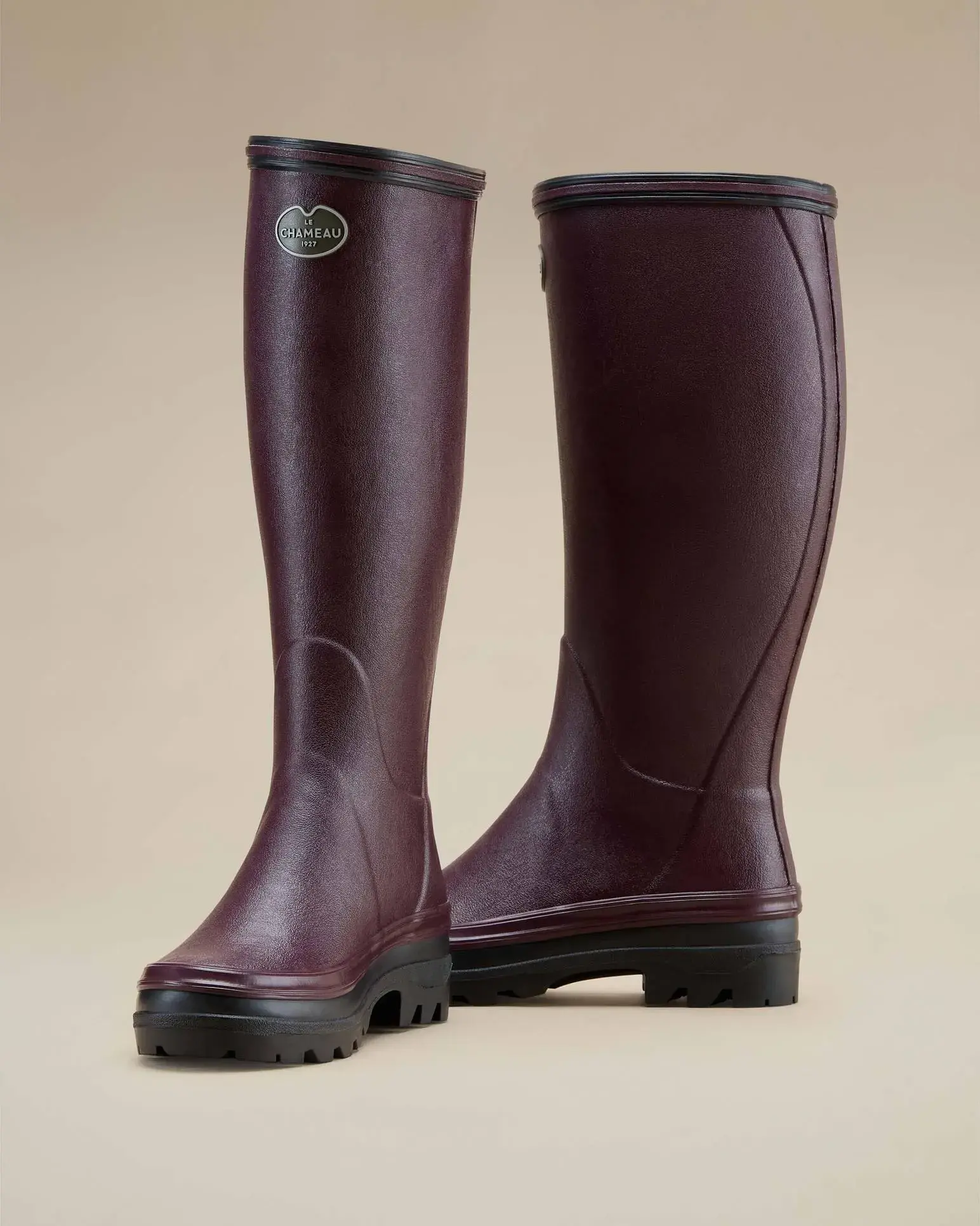 Bottes Giverny Damen Le Chameau Jersey gefüttert Kirsche, Bild 12 von 16