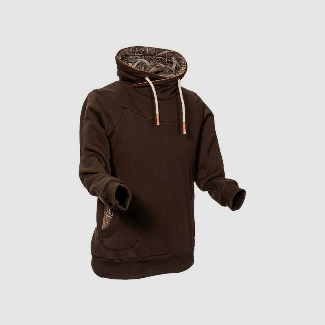 Camokönig Lieblingshoody Damenhoody braun