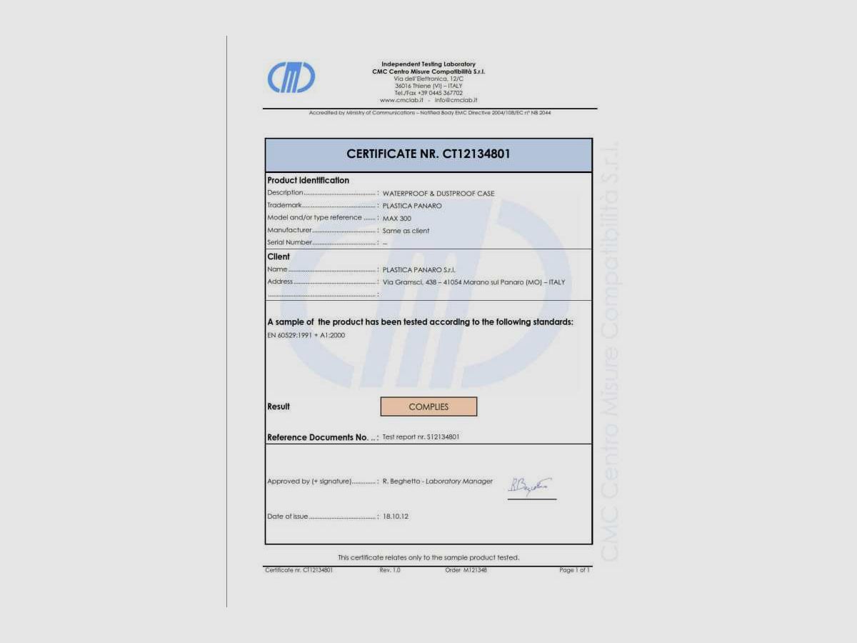 Custodia per Armi Waterproof Max 300S 300 x 225 x h 132 mm - Plastica Panaro - Max 300S, immagine 7 di 7
