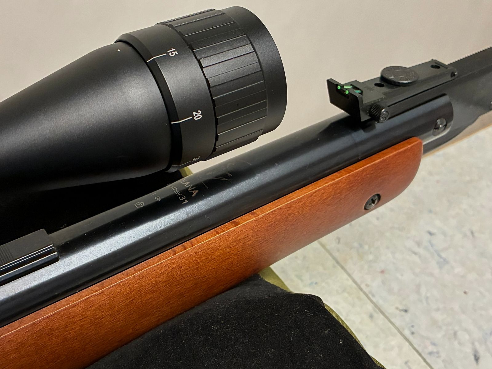 Luchtgeweer Diana 31 Luxe Houten Schaft T06 met Hawke ZF - geen 34 / 35