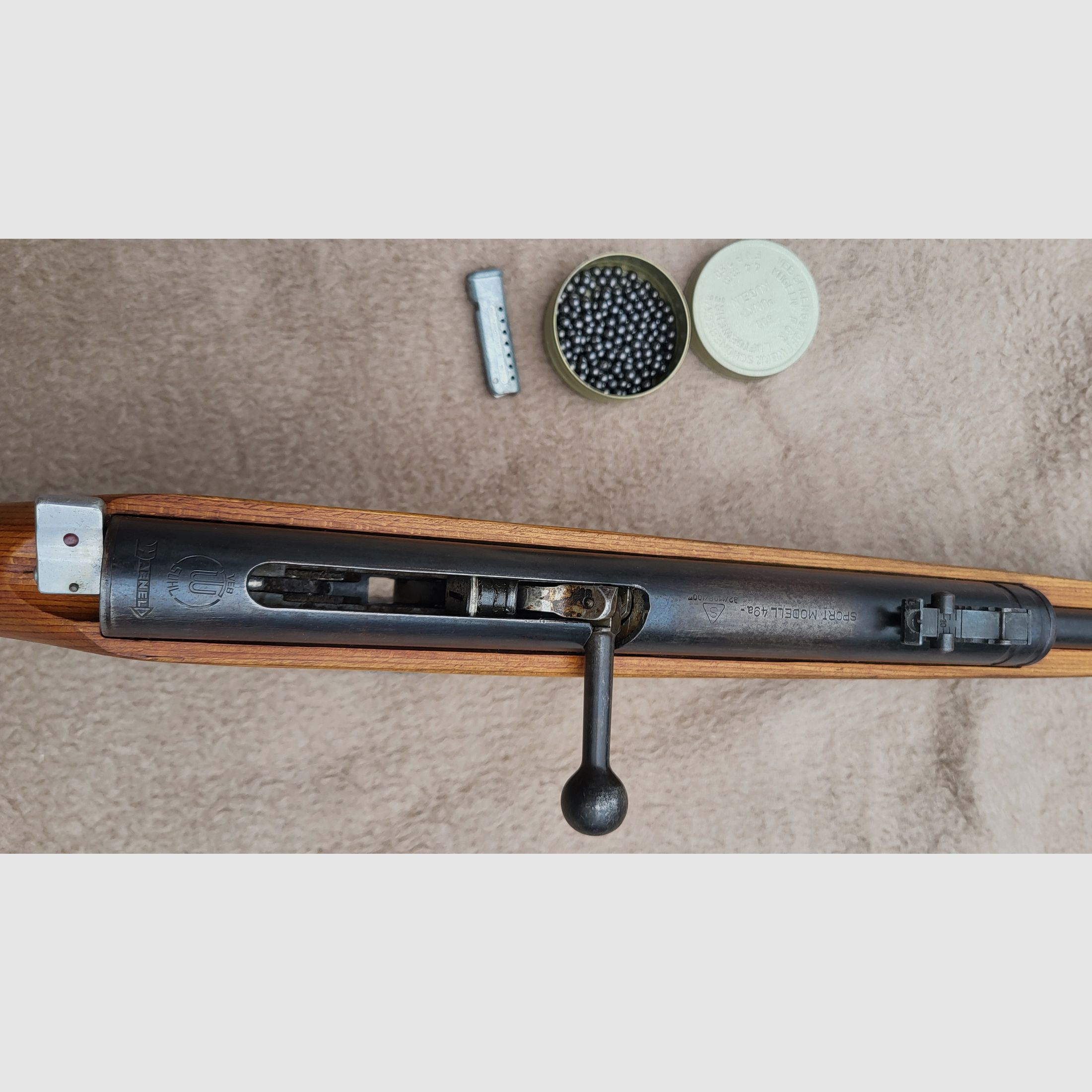 Luftgewehr mit Magazin, Modell Haenel 49a zu verk.