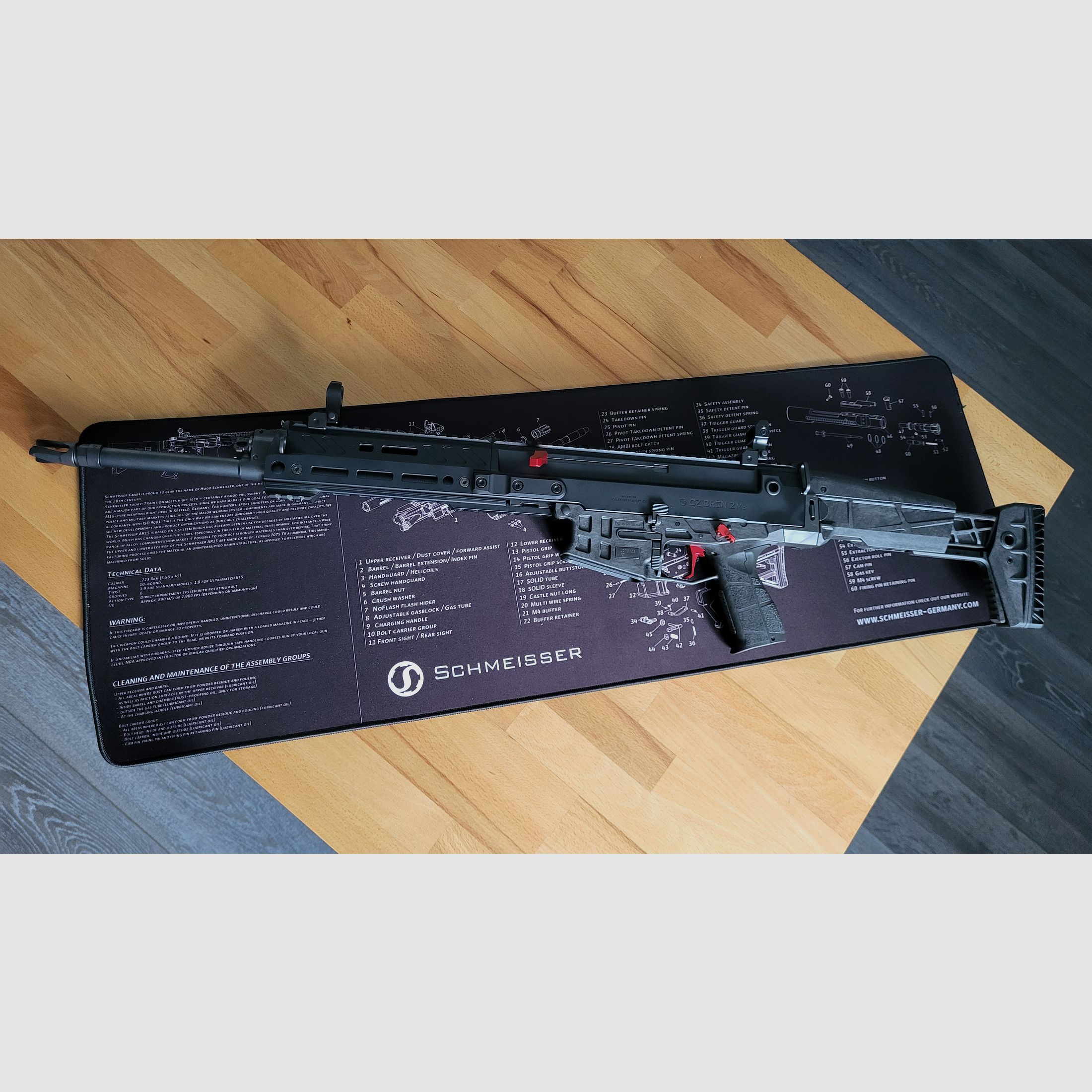 CZ Bren2 MS - .223 Remington semi-automatisch geweer + HB Industries tuning