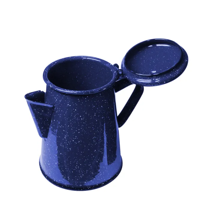 Emaille Kaffeekanne 1,2 L Blau