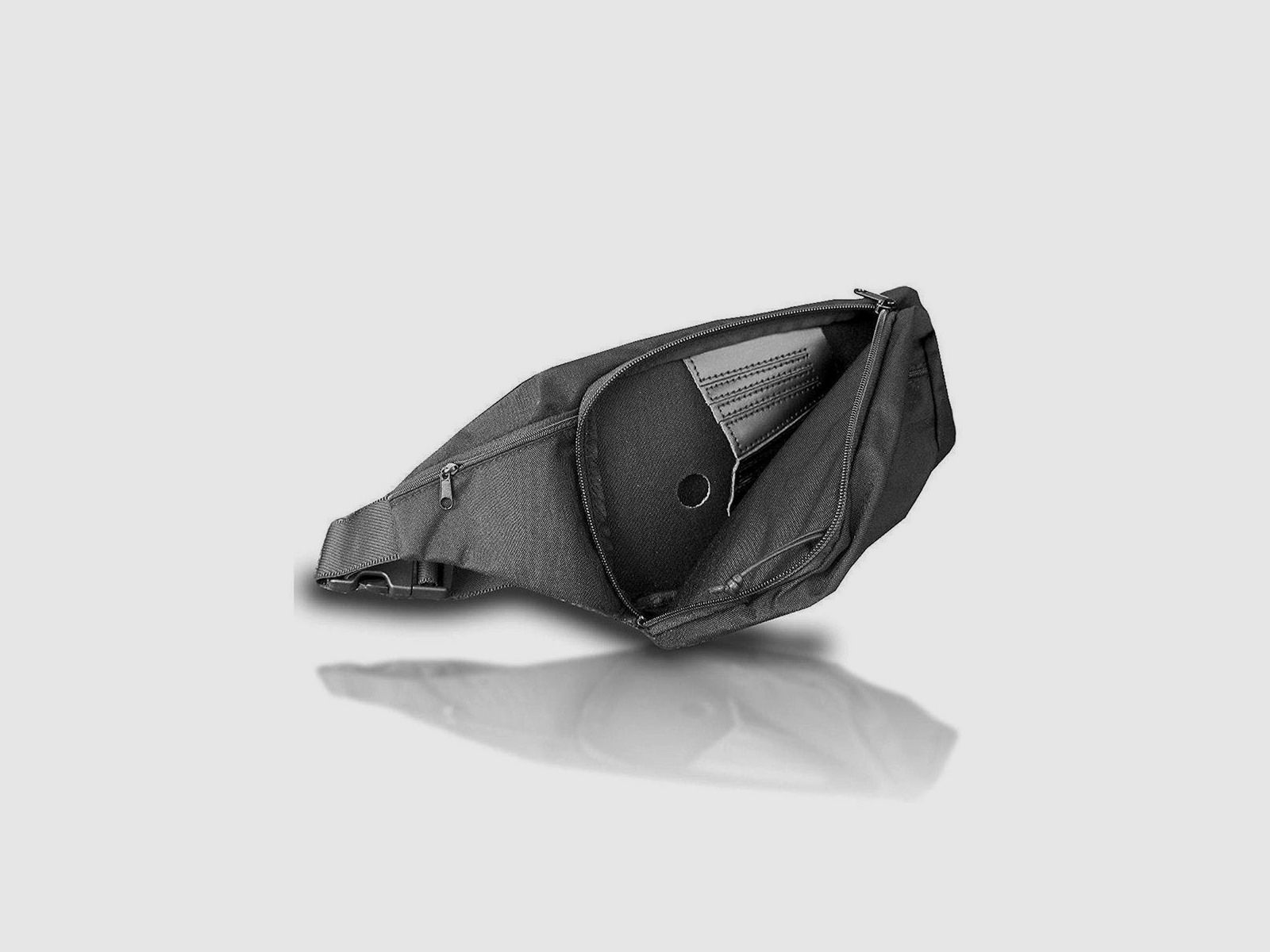 Kompakte Gürteltasche mit Holster I Pistole Blau