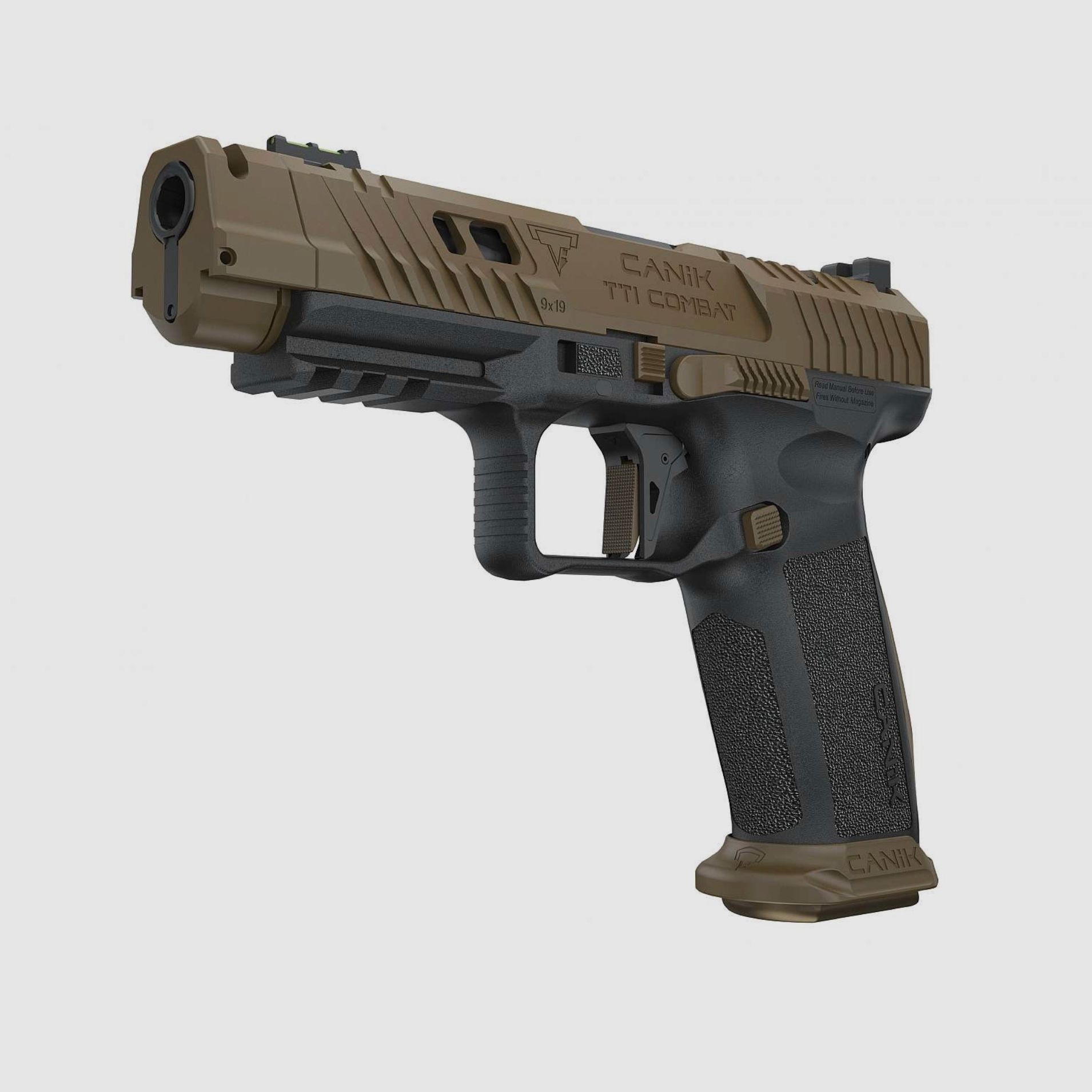 Canik TP9 TTI Combat Taran Tactical Innovations Kal. 9x19 SAO inclusief vervangend magazijn