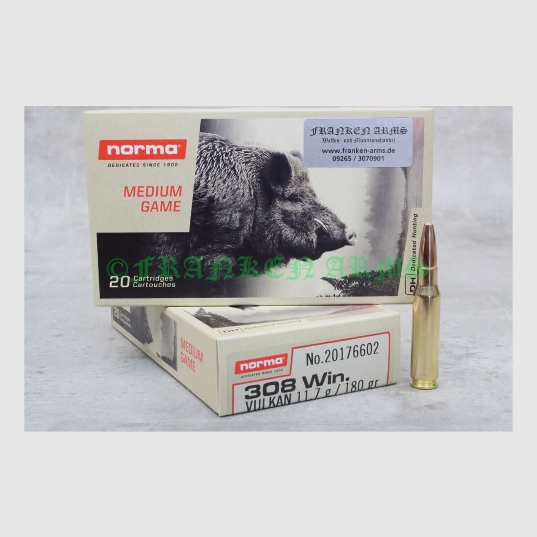 Norma Vulkan .308 Win. 180gr. 11,7g 20 pezzi prezzi a scalare