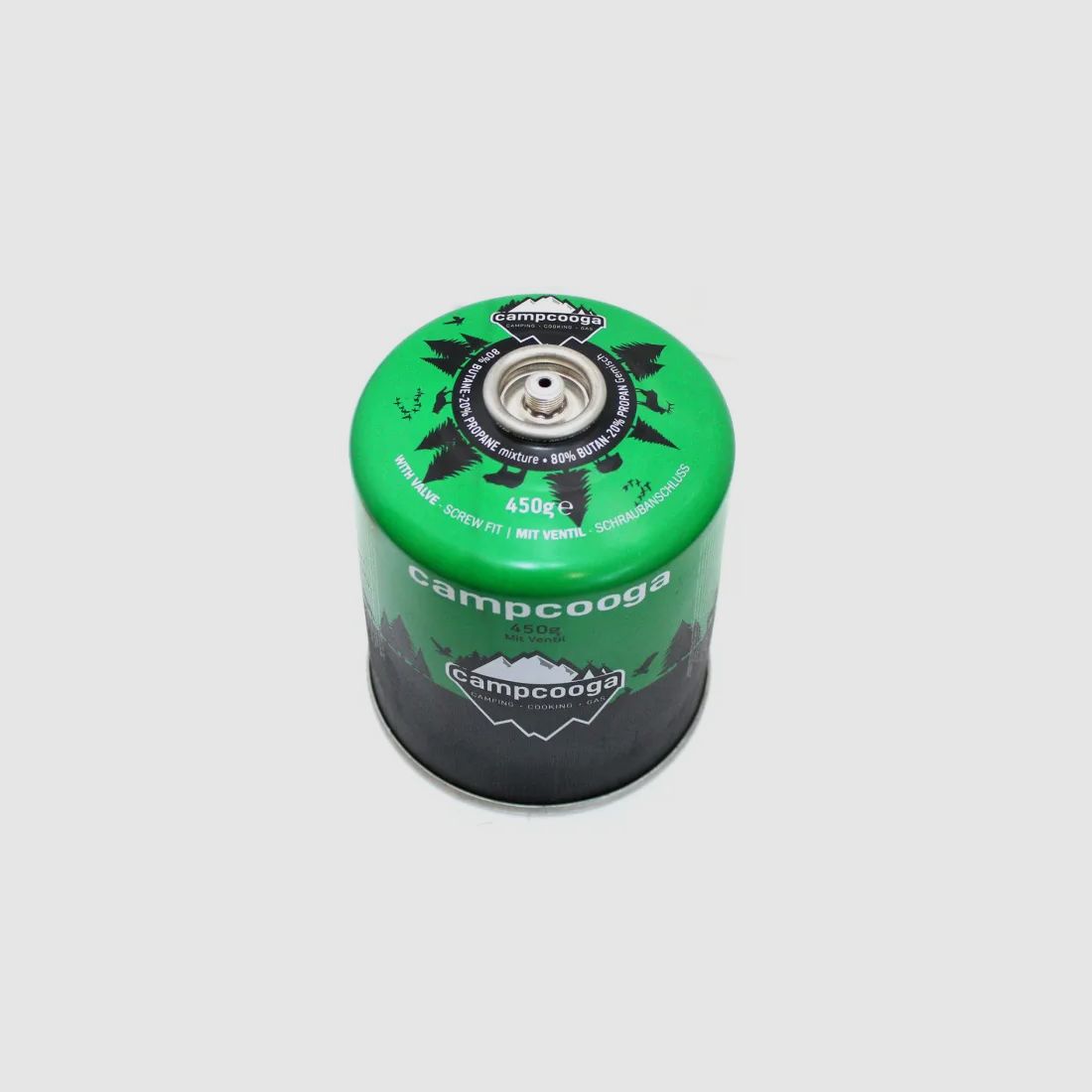 Butan Schraubkartuschen 450g mit 7/16 Zoll Schraubgewinde