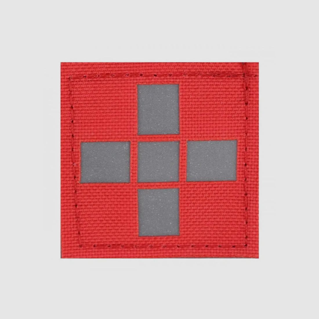 Zentauron Zentauron Patch Rot Kreuz groß rot silberfarben reflex