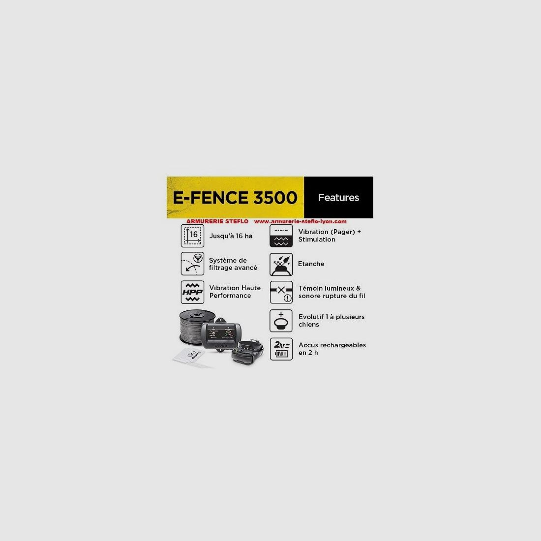 Dogtra E-Fence 3500 Anti-ontsnappingshekje, afbeelding 3 van 4
