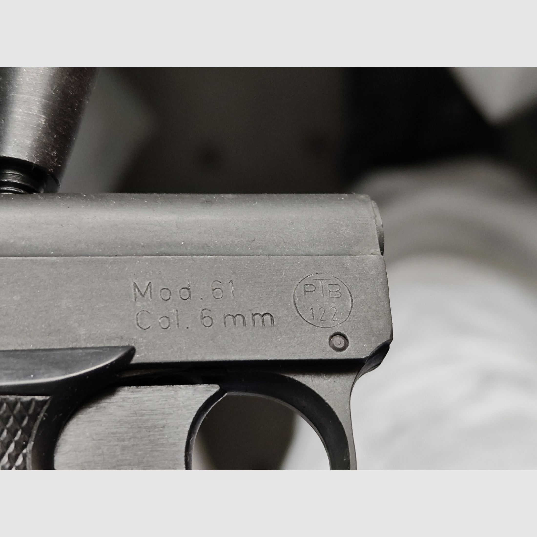EM-GE 61 Startpistole 6 mm matt brüniert Signalpistole mit Zusatzlauf