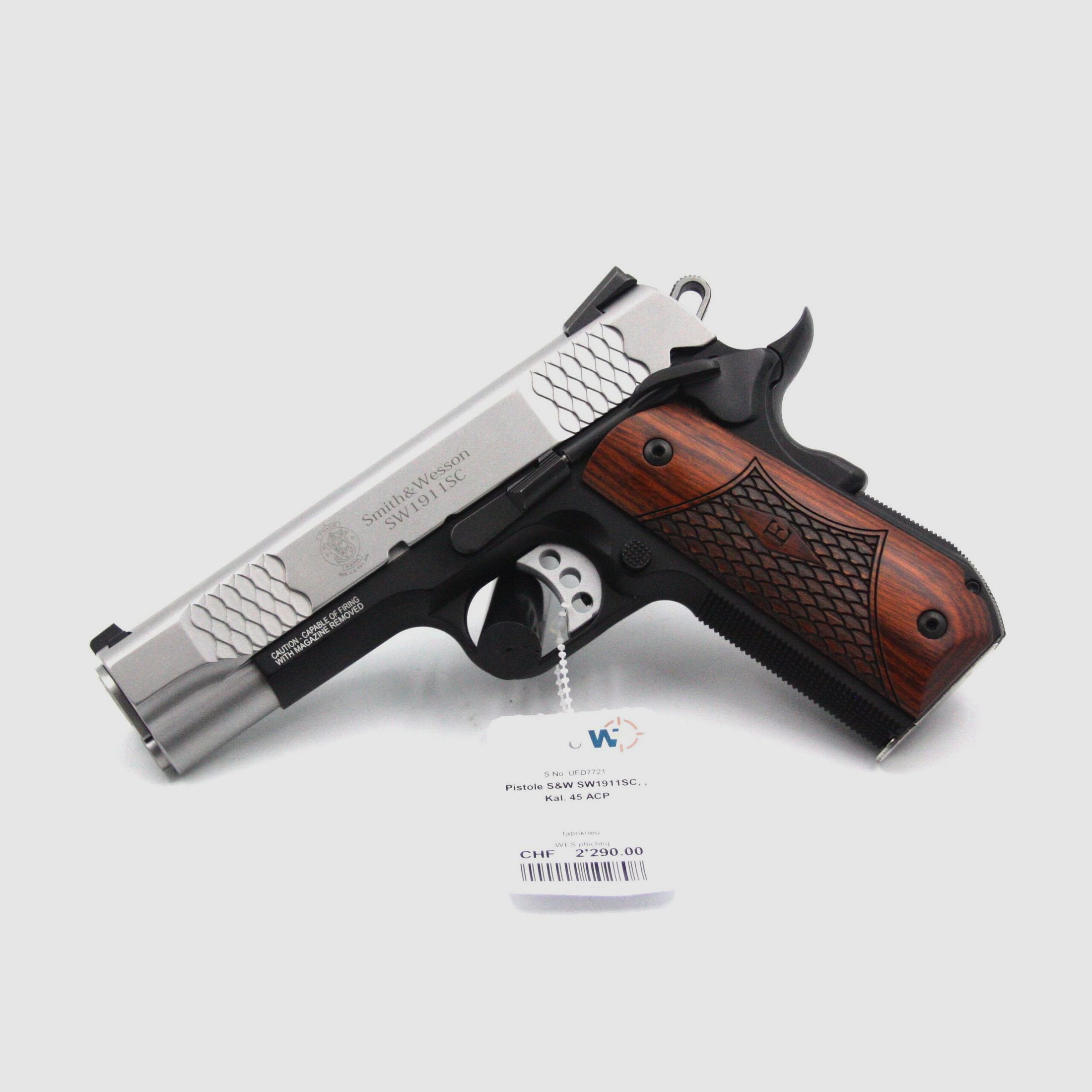 Pistole S&W SW1911SC, .45 ACP, Bild 1 von 2