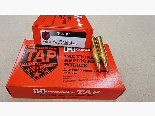 .300WinMag/178grs ELD Match TAP Hornady No. 82045 20 stk