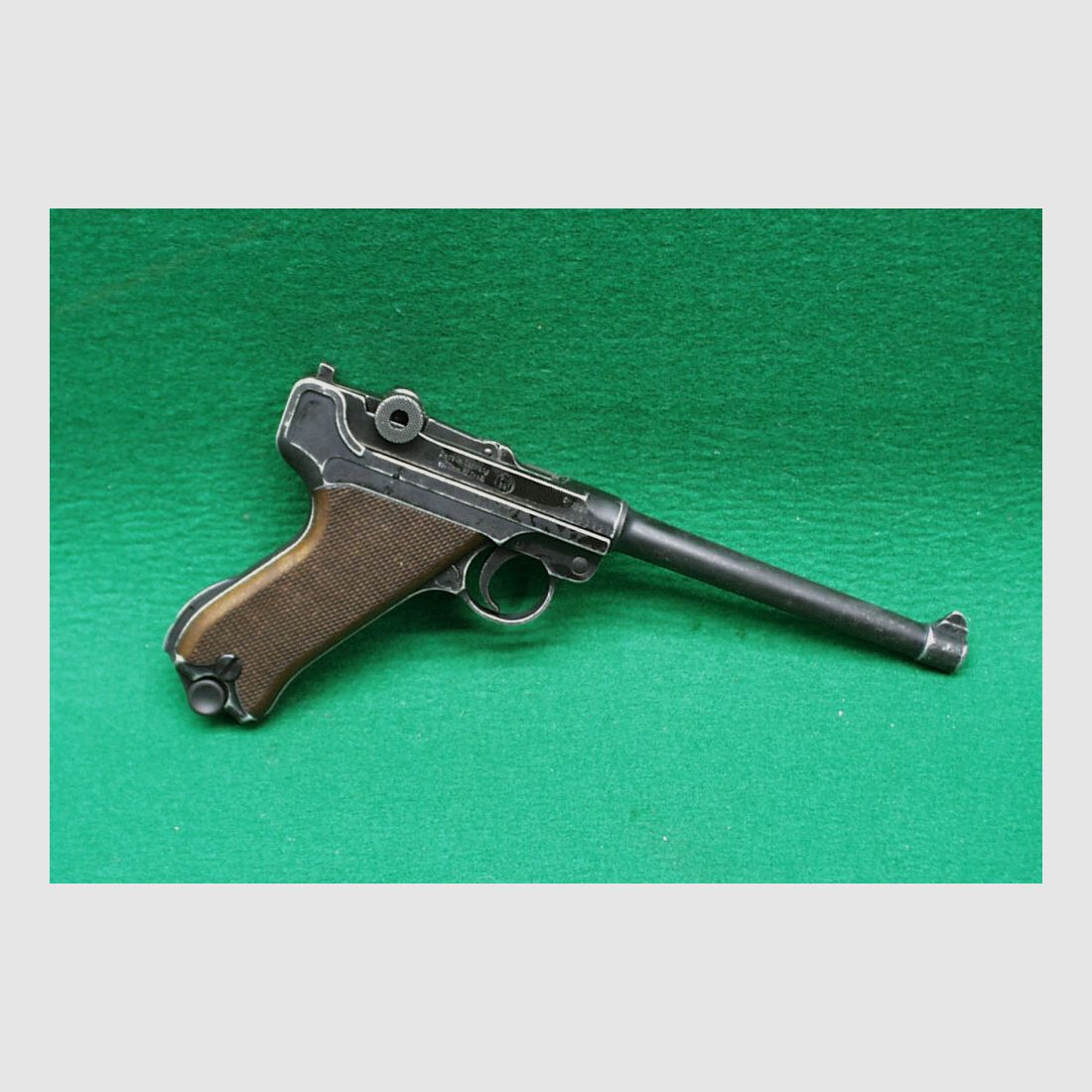 ME Cuno Melcher ME P04 9mm P.A.K Antyk-Look-Drewniany uchwyt