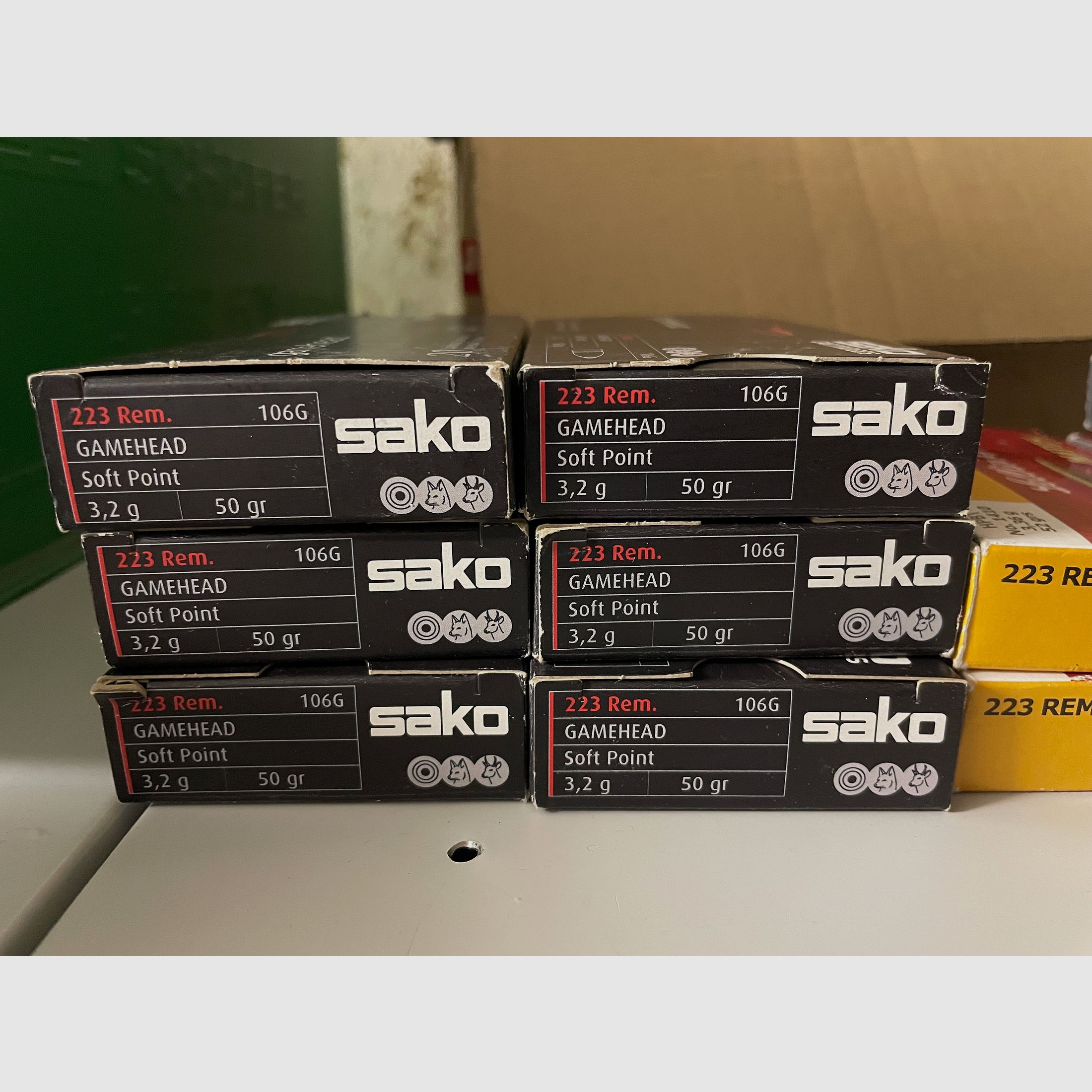 223 Rem Munition 326 Schuss für Jagd und Sport  (Sako, S&B, Magtech)