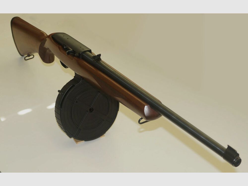 Duitse Sportwapens 110-schots trommelmagazijn Rotary-magazijn voor Ruger 10/22 kaliber .22lr. Trommel-magazijn