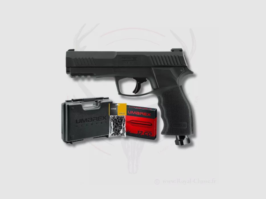 Pack Pistole T4E TP50 GEN2 Kal.50 13 J (100 Kugeln, 5 CO2, Koffer)