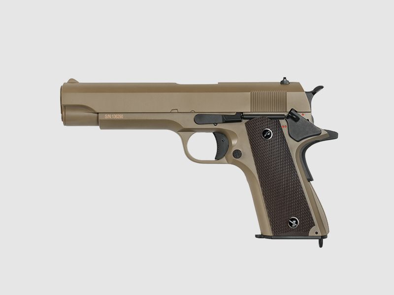 CYMA CM.123S AEP '1911' NACHBAU, TAN, S-Line mit JEFFTRON Mosfet MICRO