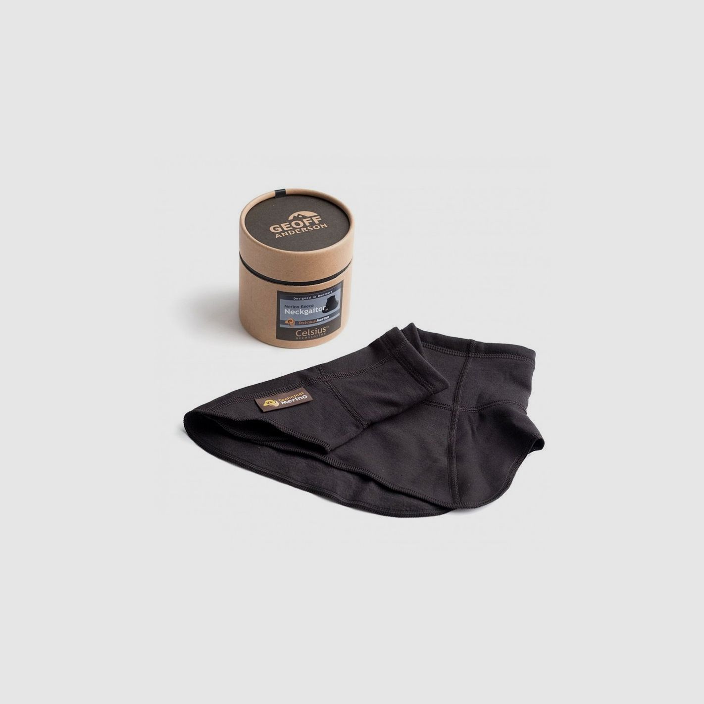 GEOFF ANDERSON TECHMERINO FLEECE NEKKERSCHAL, afbeelding 1 van 2