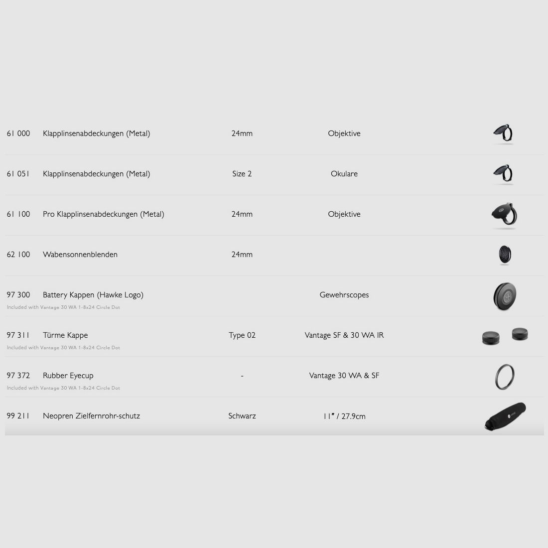 Hawke VANTAGE 14401 30 WA 1-8X24 PUNTO CÍRCULO Leuchtabsehen
