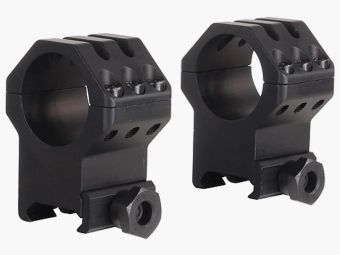 Weaver Tactical 6-Hole Picatinny-Style Anillos negro mate 25,4mm extra extra alto, BH 16,26mm