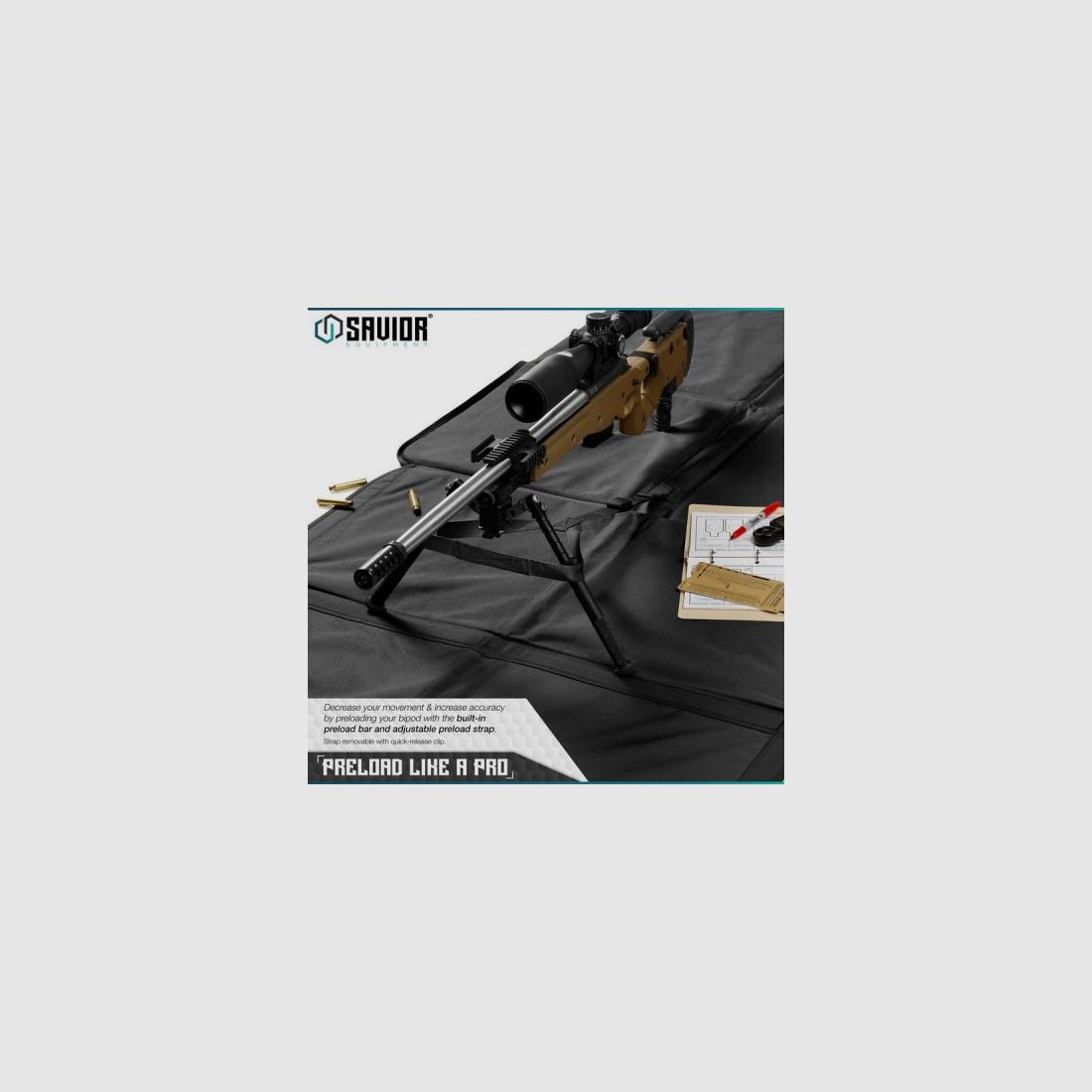 SAVIOR TAPIS DE TIR NOIR, image 2 sur 2