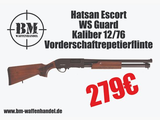 Hatsan Escort WS Guard escopeta de repetición de culata delantera 12/76