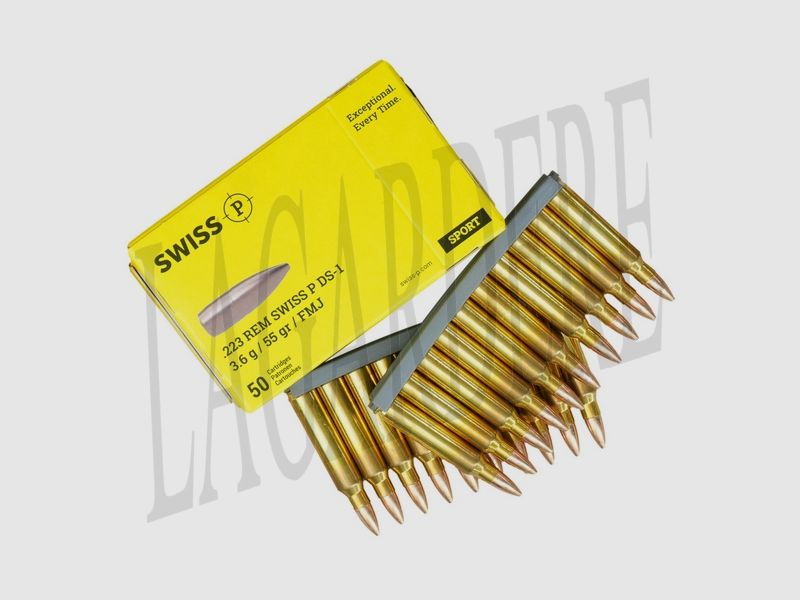 SWISS P DEFENCE FMJ 55 GRS DS1 (PATRONE MIT GESCHOSS)