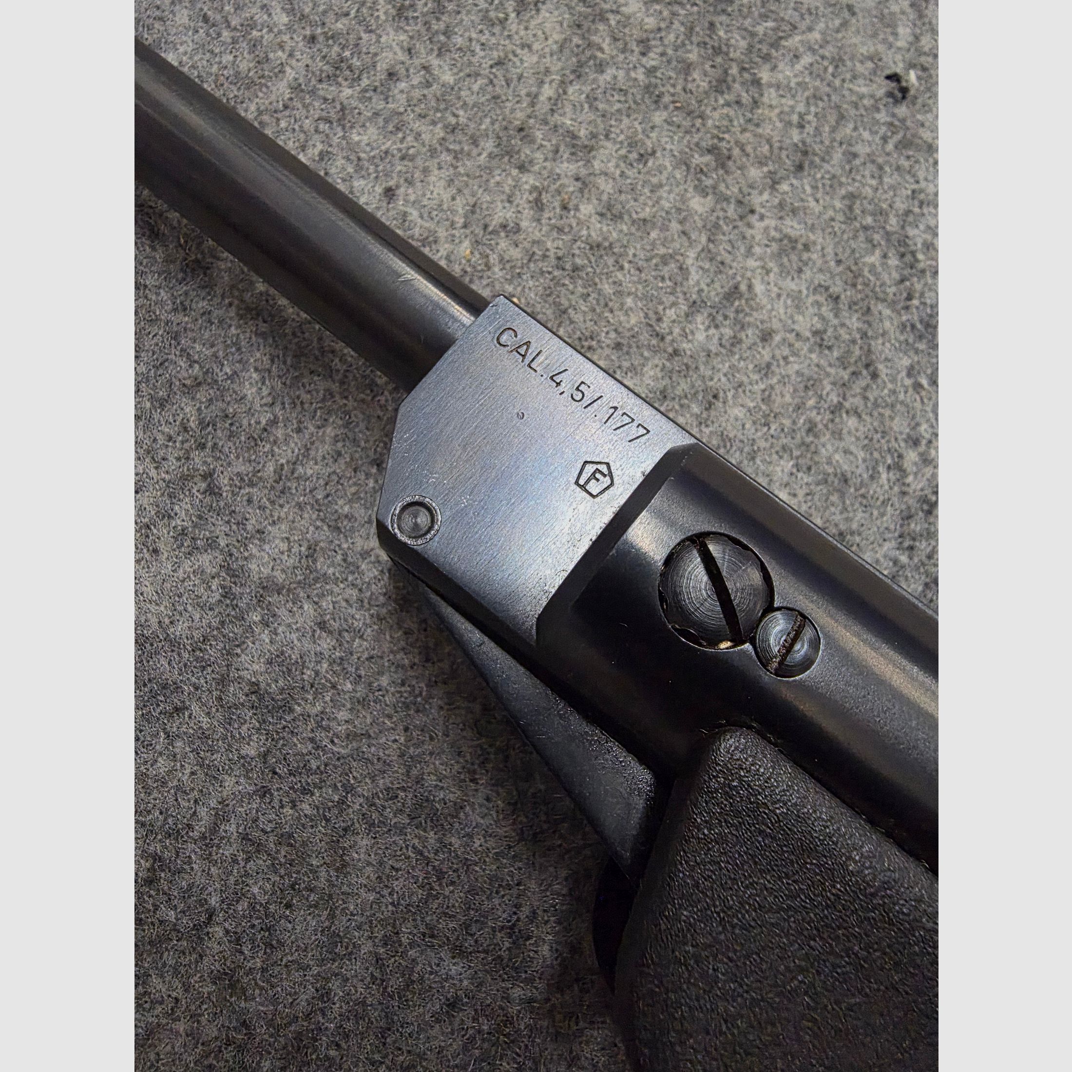 Para coleccionistas, pistola de aire comprimido Diana modelo 5 G pistola Cal. 4,5mm Diabolo Knicker en estado como nueva