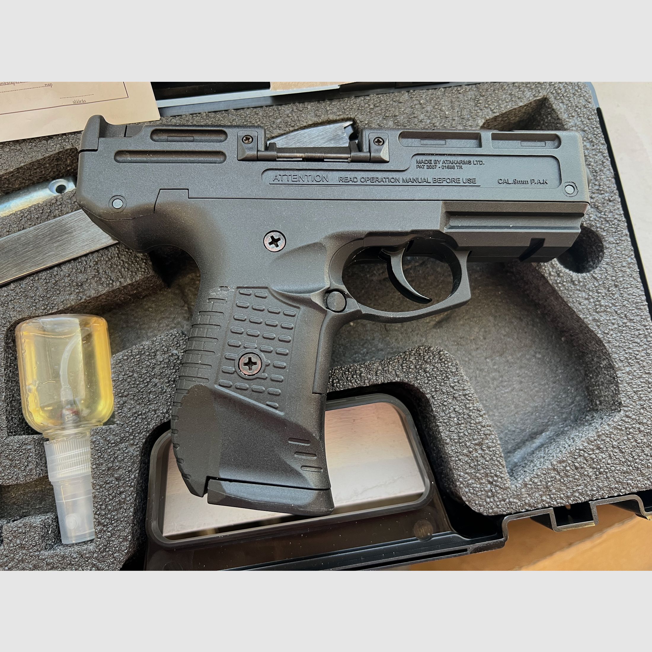 ZORAKI gas pistol (SRS) 925 black caliber 9mm P.A.