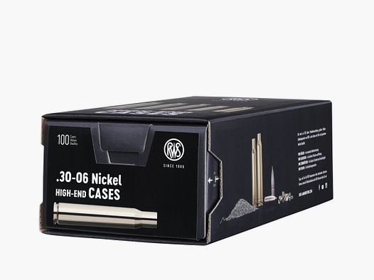RWS DOUILLES .30-06 NICKEL 100PC