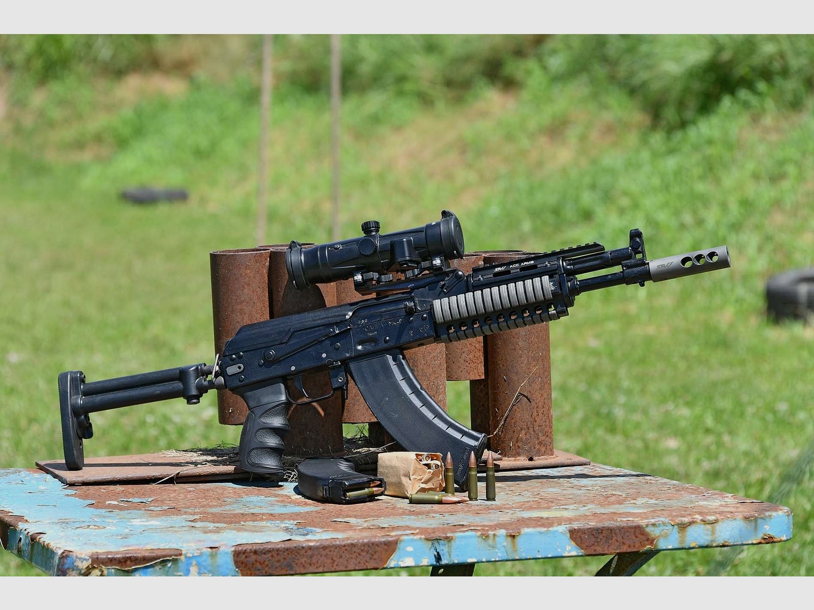AK 3-chamber compensator M24x1.5 - NEW - Saiga AKM AK47 AK74 Izhmash Arsenal WBP Cugir SDM