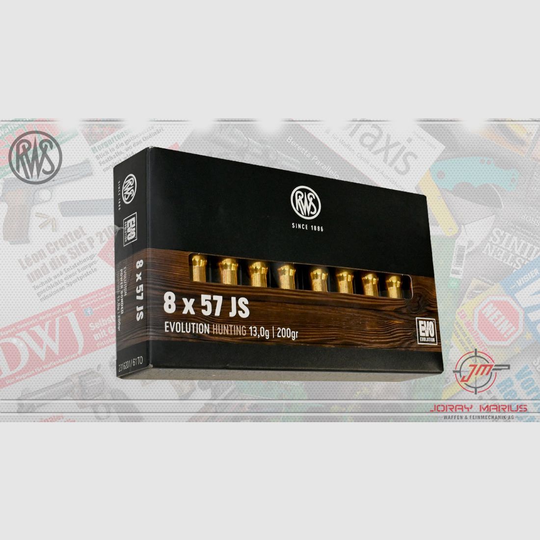 8x57JS RWS 13.0g 200gr Evolution