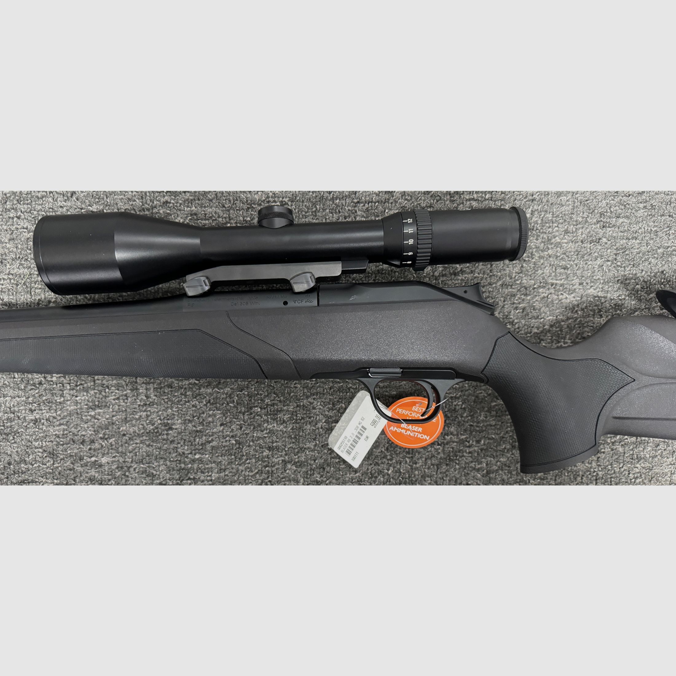 Blaser R8 Professional 2.0 - 8x57IS + M15x1 + LL 52cm + Schmidt&Bender 3-12x50 - Nowa broń z używaną lunetą