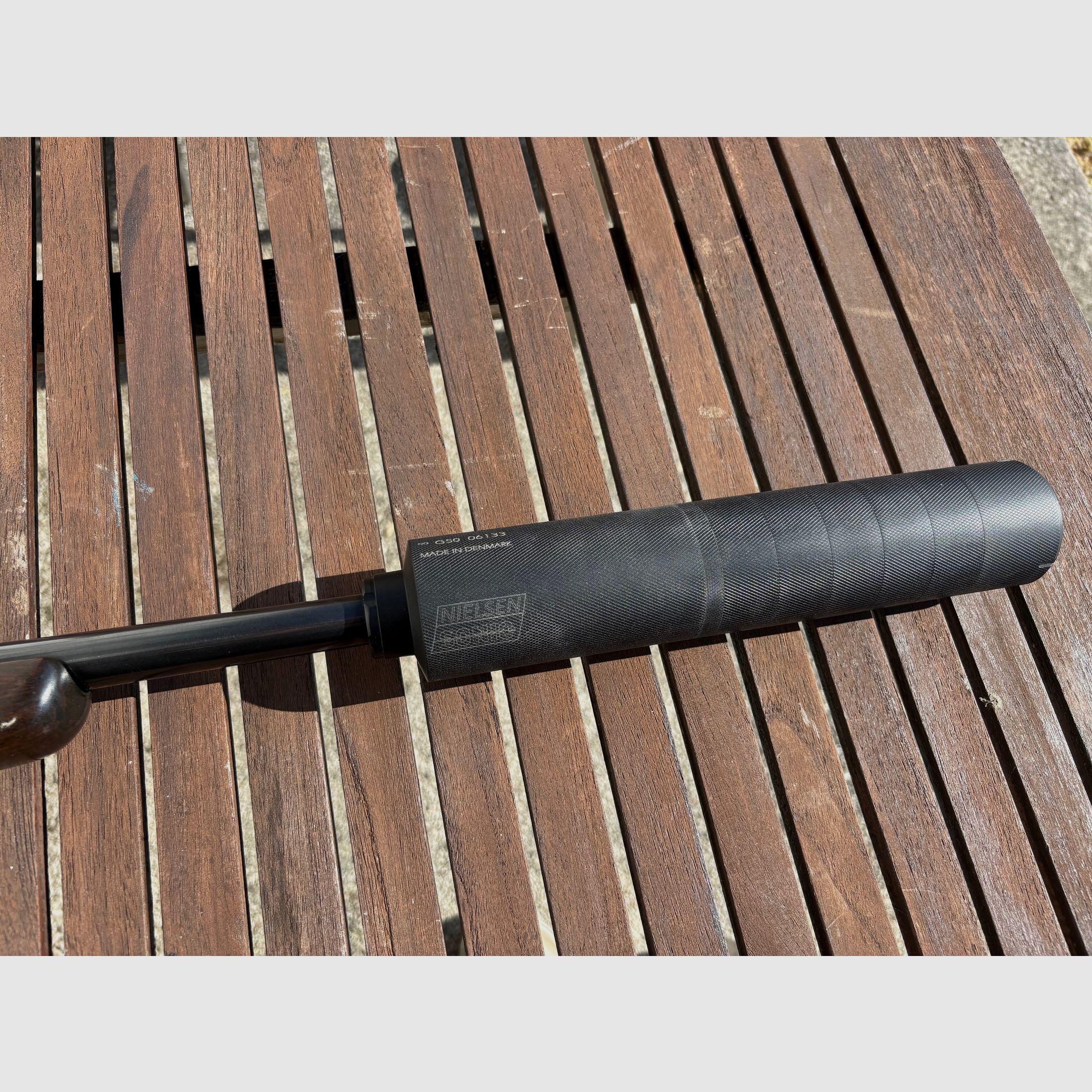 Tikka 695, cal. 9.3x62 with silencer