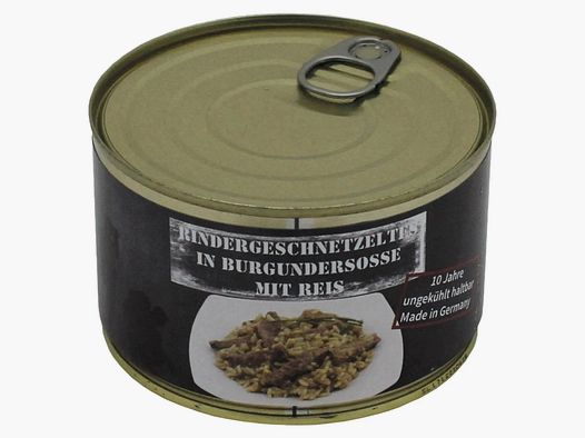 MFH Rindergeschnetzeltes mit Reis Vollkonserve 400 g