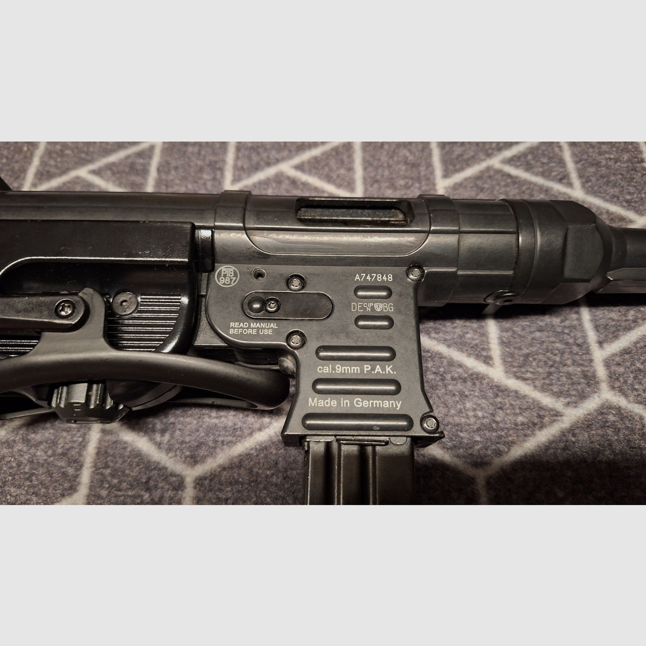 MP40 G.S.G. Pistola ametralladora de fogueo 9 mm P.A.K.