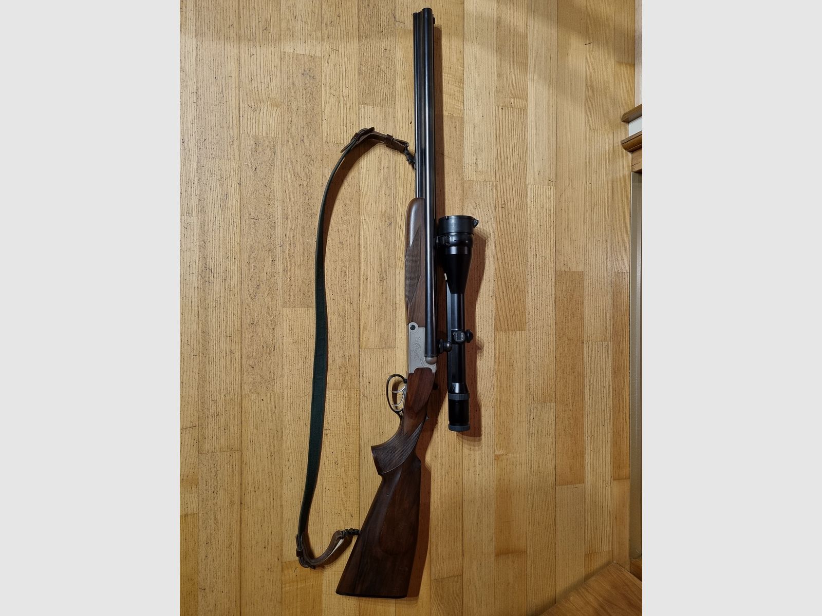 Schrankwaffe: Drilling Krieghoff Plus 7x65R, 12/70, Schwenkmontage, Zeiss Diavari ZM 3-12x56T*