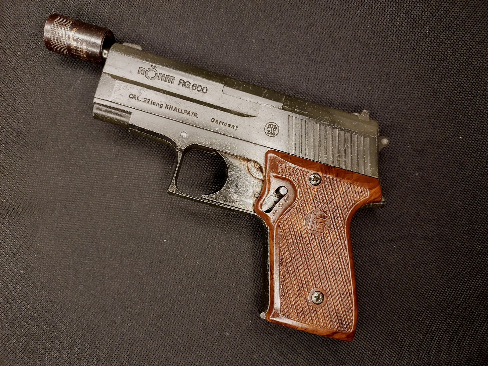 Röhm RG600 Schreckschusspistole .22 l / 6 mm Flobert (PTB 327) RG 600 SELTEN!