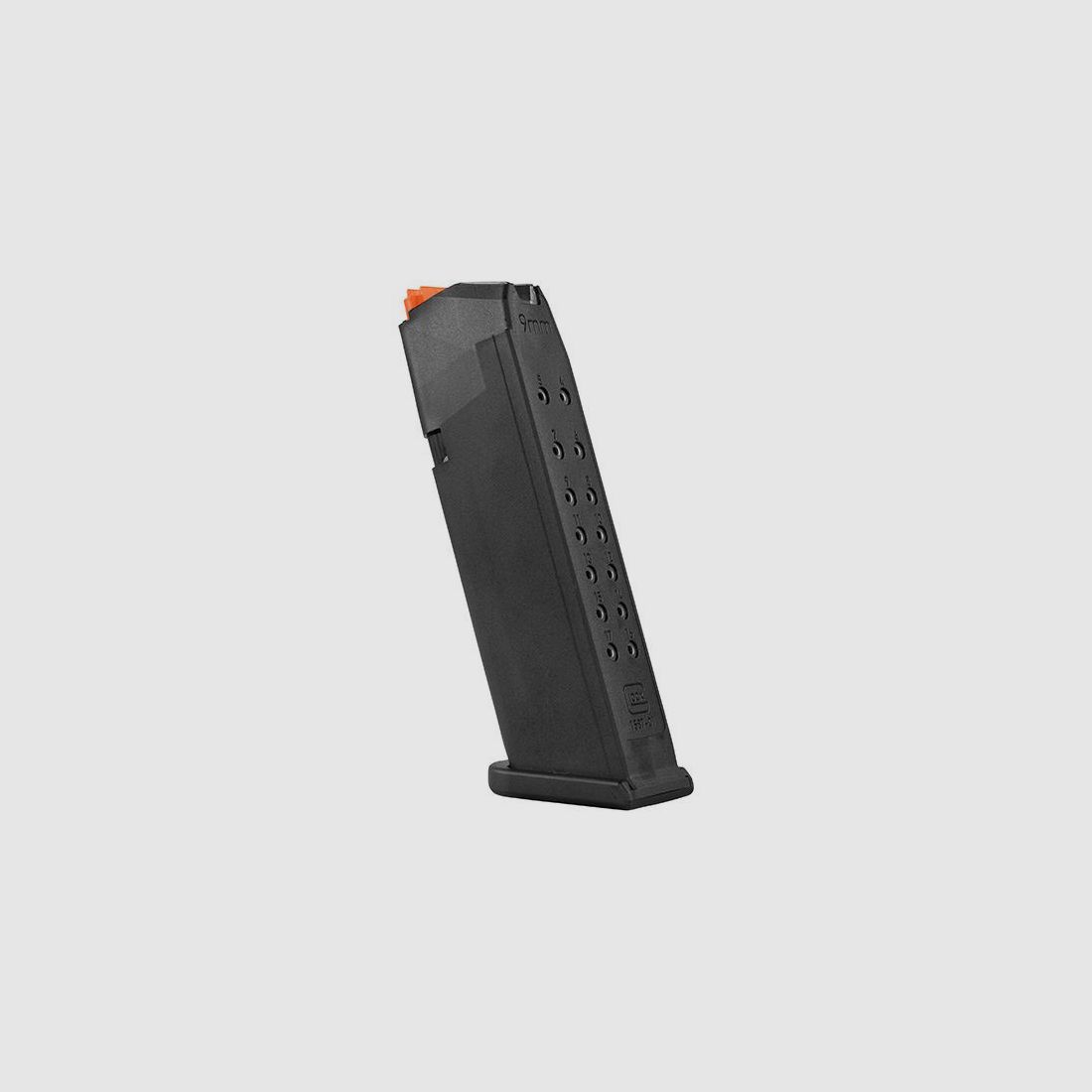 Glock Magazine G17 – 9mm Luger – 17 rounds – Black/Orange (Loader)