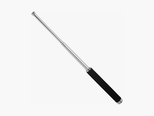 BlackField Teleskop Schlagstock 21" Moosgummi Silber