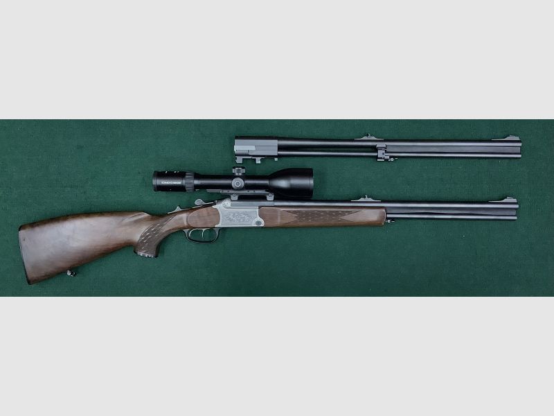 Bockbüchsflinte Blaser BBF 97 Kal. 20/76 .30R Blaser und WL mit ZF Schmidt und Bender 2,5-10x56 Gebr