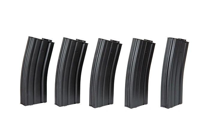 Zestaw 5 magazynków ASG hi-cap na 300 kulek do replik M4/M16 - czarny, zdjęcie 11 z 16