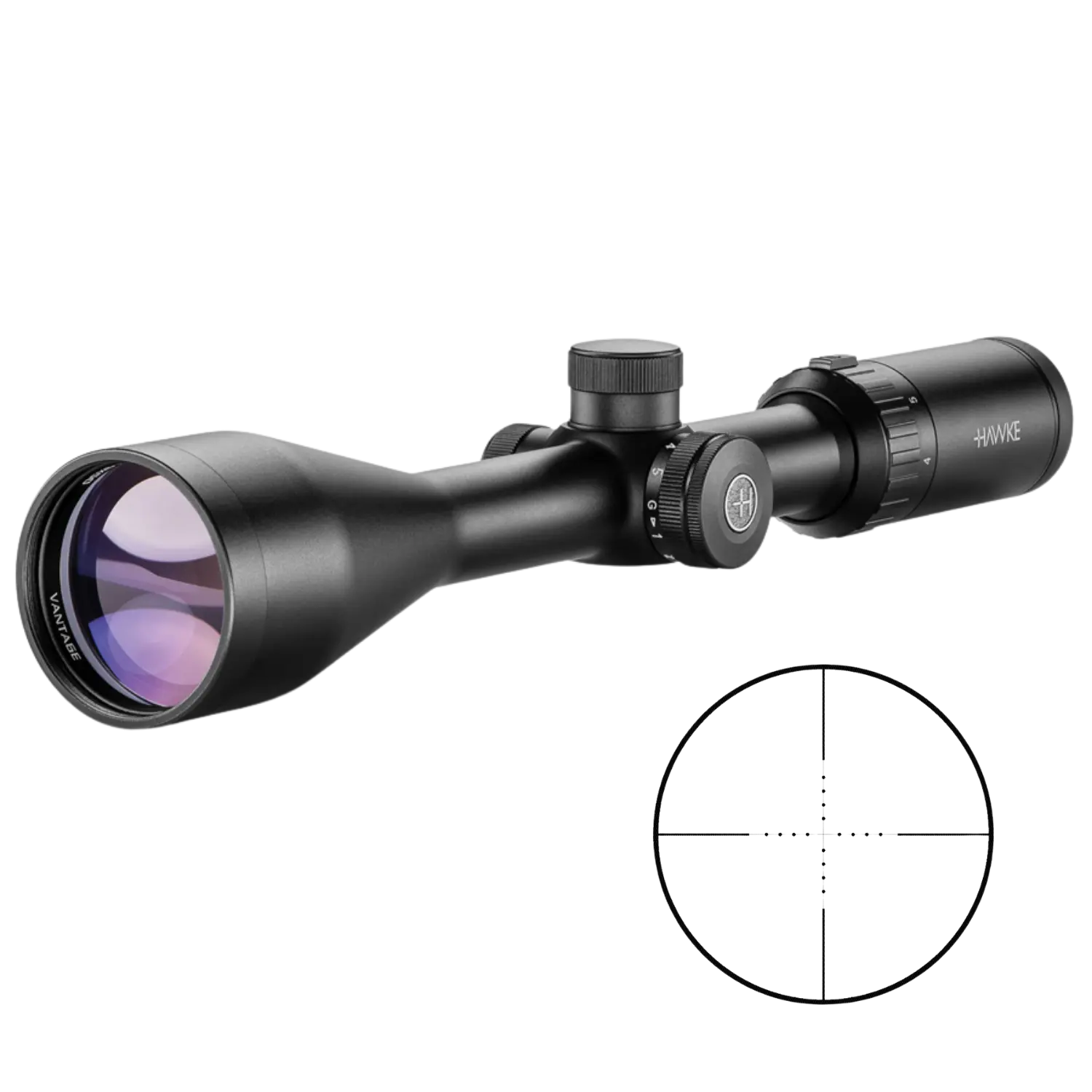 Hawke Vantage 3-9×50 geätztes MilDot Absehen 5 Helligkeitsstufen