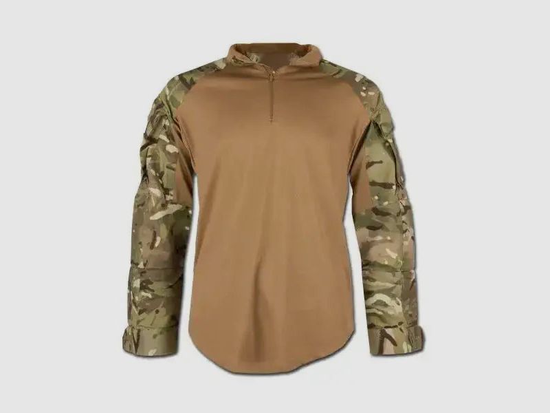 Esercito Britannico Camicia da Combattimento per Clima Caldo usata - MTP Mimetico / M Uomini