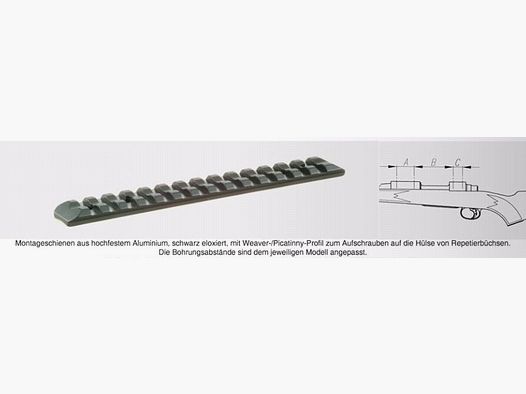 RECKNAGEL base/guida per attacchi per Rem. 700 short guida Picatinny, acciaio