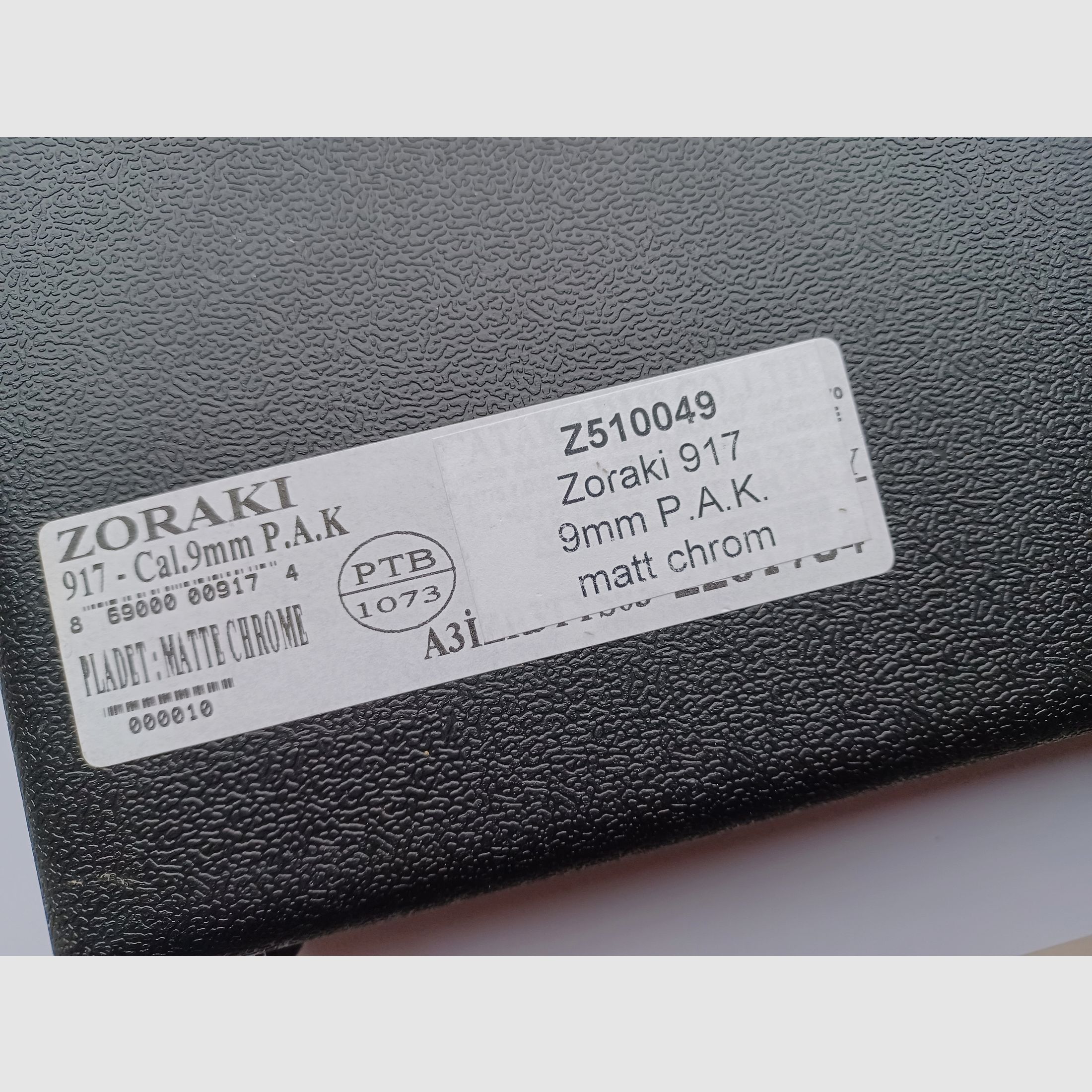 Zoraki 917 Kal. 9mm P.A.K. - Matt Chrom -