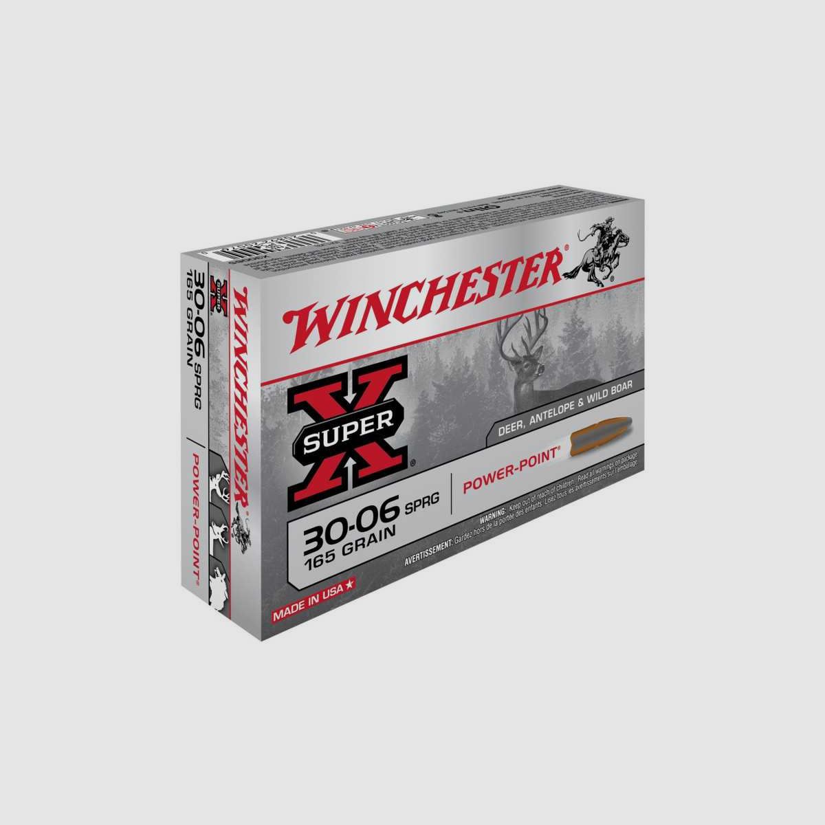 BALLES 30-06SPR SUPER X POWER POINT 150GR X20