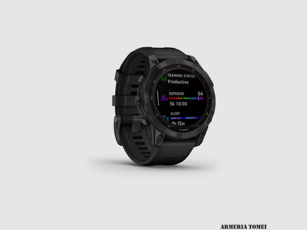 UHR – GARMIN – FĒNIX® 7 – SOLAR EDITION Slate grey mit schwarzem Armband, Bild 3 von 11